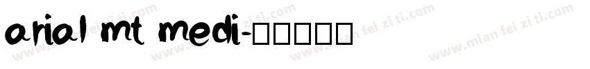 arial mt medi字体转换